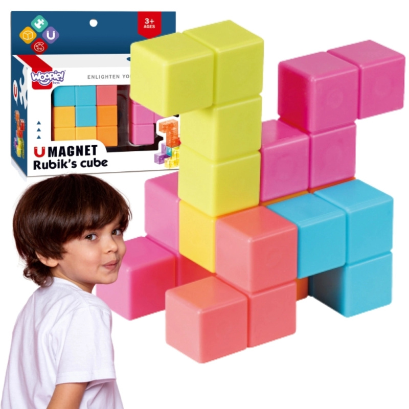 Woopie magnetická skládanka kostka Tetris