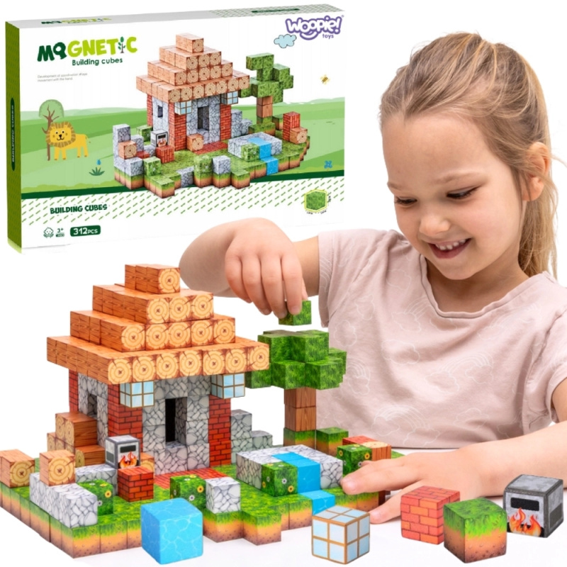 woopie magnetické stavebnice svět kostek 108 ks