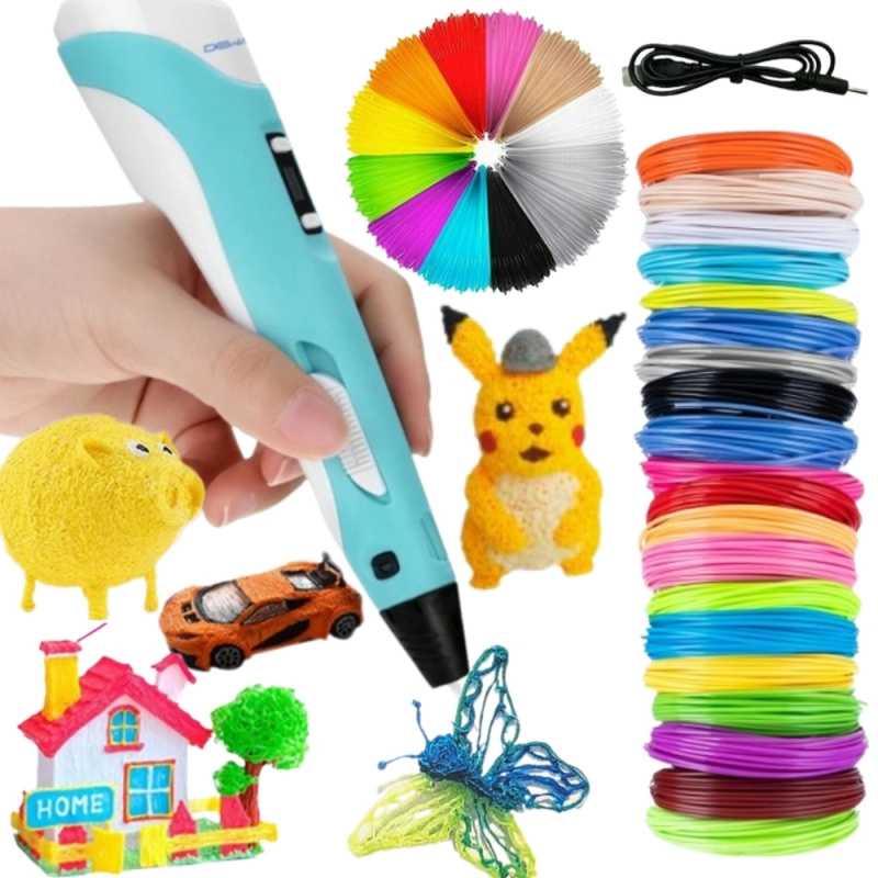 Woopie 3D pero pro děti s LED displejem – kreativní sada
