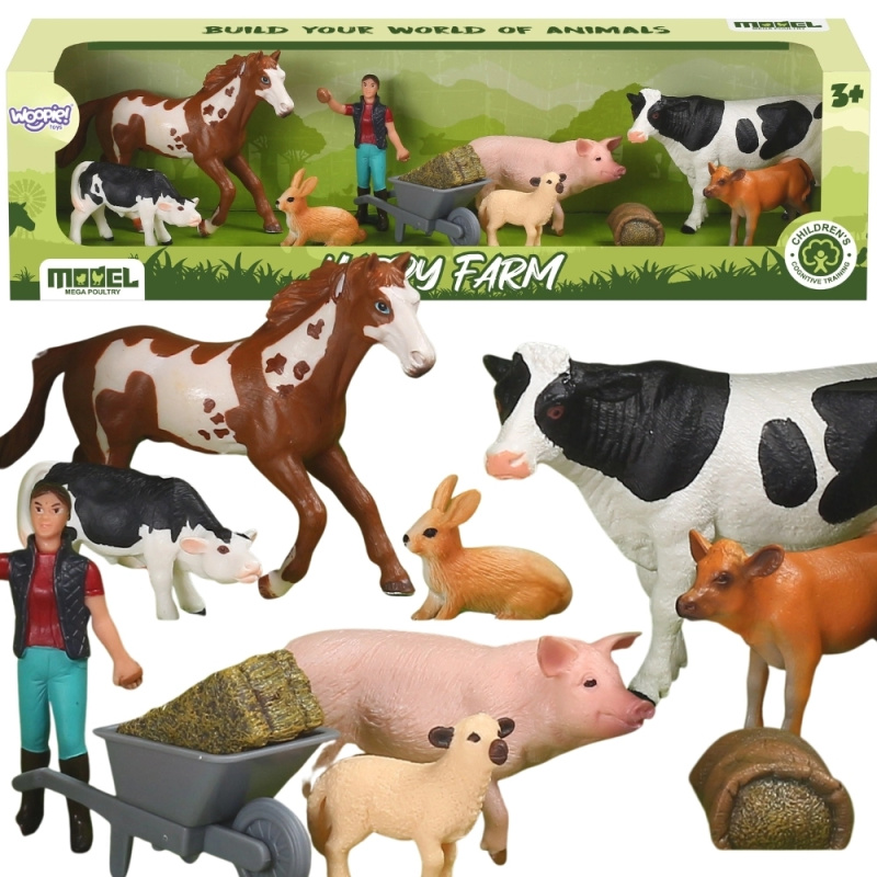 Woopie šťastná farma – sada figurek zvířat 10 ks