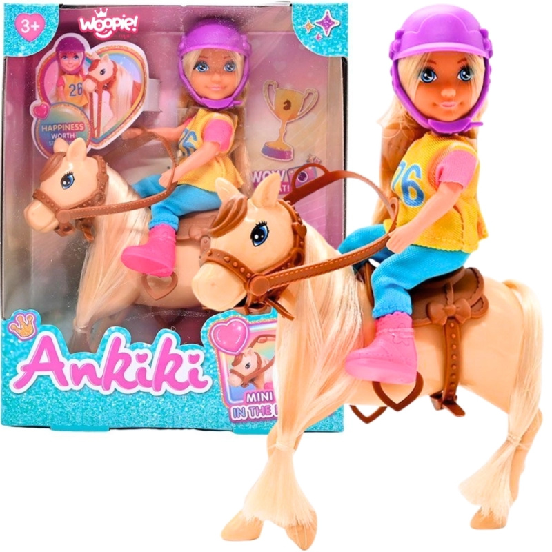 Woopie Royal sada panenka jezdkyně s koněm