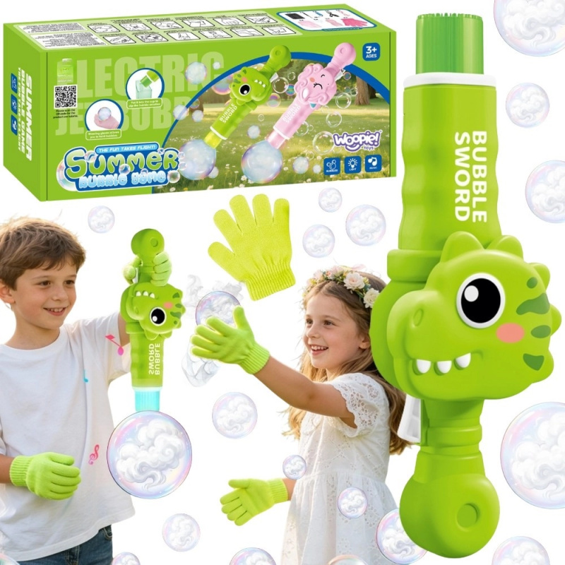 Woopie dinosaurus bublifuk se kouřovými bublinami, nabíjecí