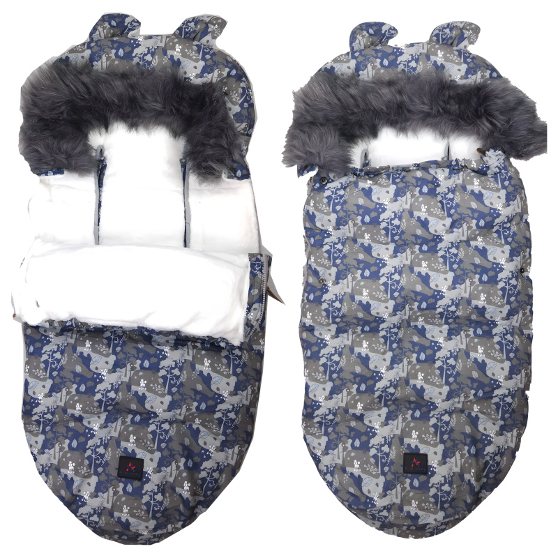 Real Home Teplý spací pytel pro děti do kočárku a saní