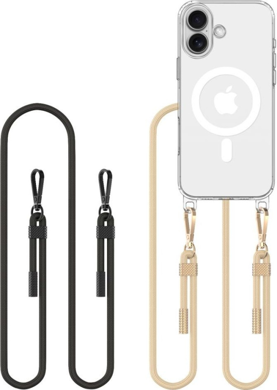 Tech-Protect Kryt se šňůrkou na iPhone 16 - Tech-Protect, FlexAir Chain MagSafe