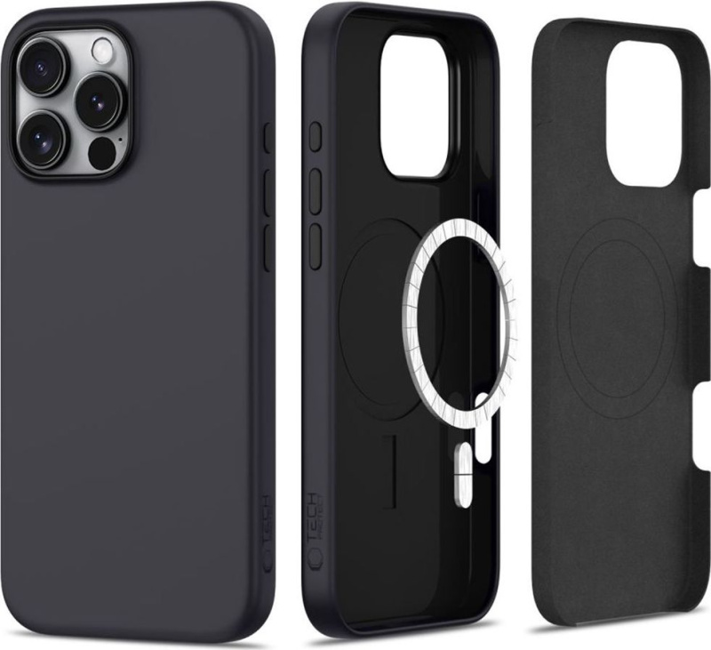 Tech-Protect Ochranný kryt na iPhone 16 Pro MAX - Tech-Protect, Silicone MagSafe Black