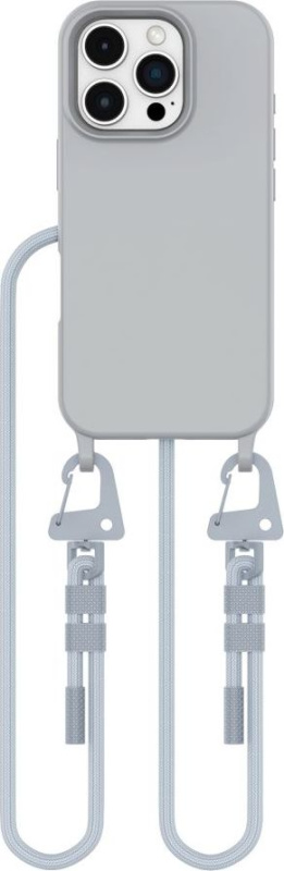 Tech-Protect Kryt se šňůrkou na iPhone 16 Pro MAX - Tech-Protect, Magnecklace MagSafe Crayon Gray