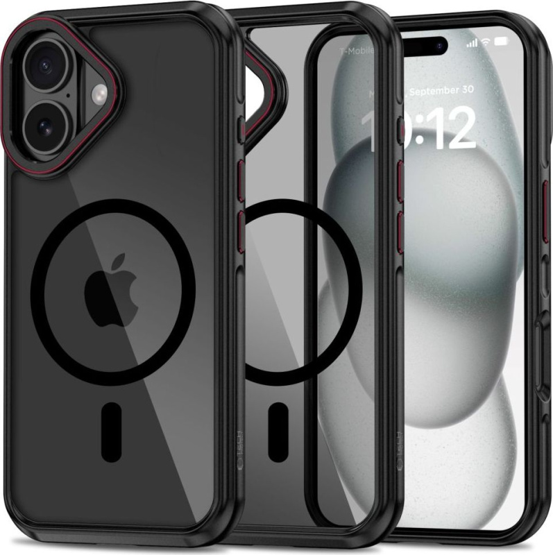 Tech-Protect Ochranný kryt na iPhone 16 - Tech-Protect, Maghybrid MagSafe Black