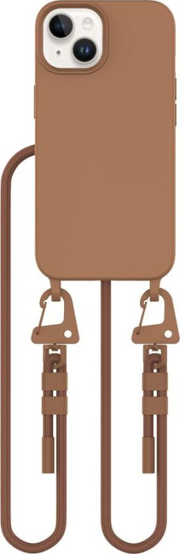 Tech-Protect Kryt se šňůrkou na iPhone 15 - Tech-Protect, Magnecklace MagSafe Chocolate Brown