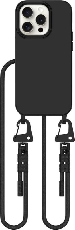 Tech-Protect Kryt se šňůrkou na iPhone 15 Pro - Tech-Protect, Magnecklace MagSafe Black