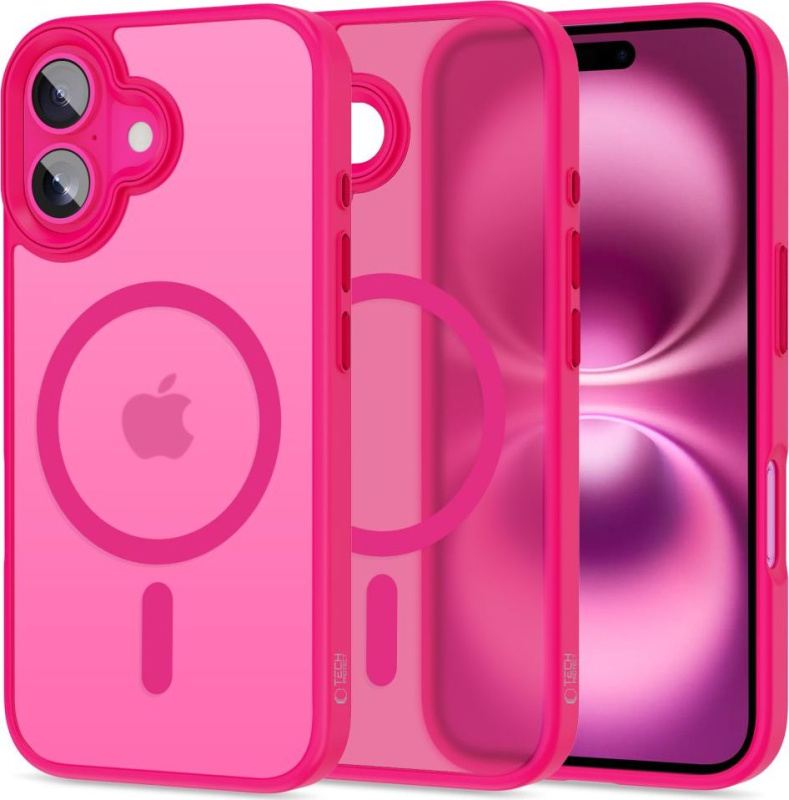 Tech-Protect Ochranný kryt na iPhone 16 - Tech-Protect, Magmat MagSafe Blazing Pink