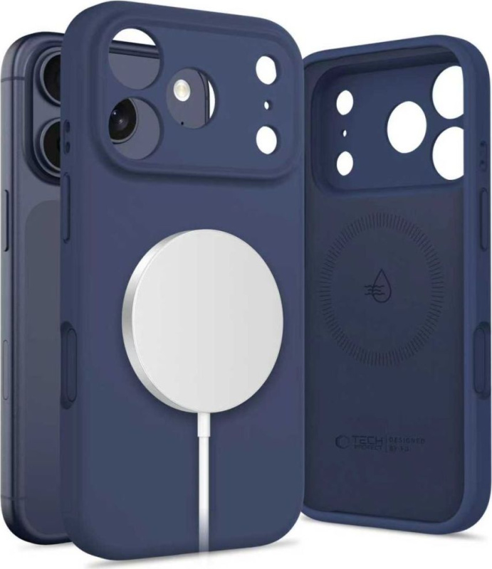 Tech-Protect Ochranný kryt na iPhone 17 Pro - Tech-Protect, Silicone MagSafe Deep Blue