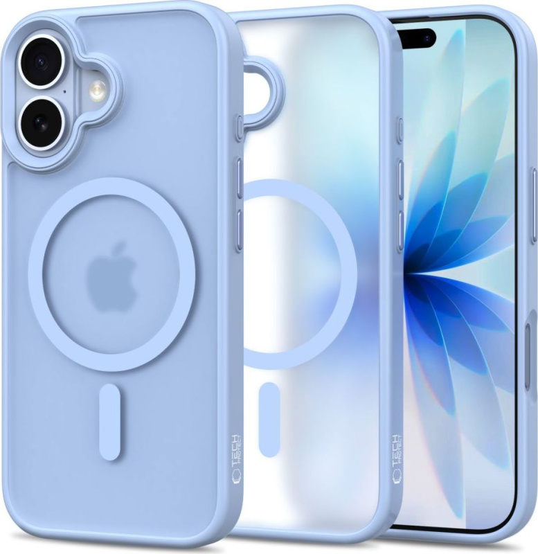Tech-Protect Ochranný kryt na iPhone 17 - Tech-Protect, Magmat MagSafe Matte Mist Blue
