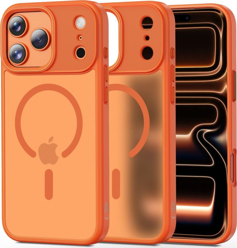 Tech-Protect Ochranný kryt na iPhone 17 Pro MAX - Tech-Protect, Magmat MagSafe Matte Orange