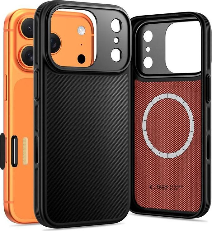 Tech-Protect Ochranný kryt na iPhone 17 Pro - Tech-Protect, Aramid MagSafe Black