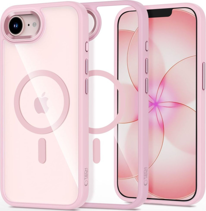 Tech-Protect Ochranný kryt na iPhone 17e / 16e - Tech-Protect, Magmat MagSafe Soft Pink