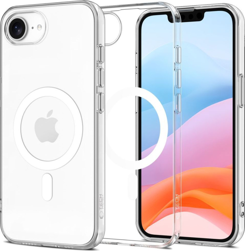 Tech-Protect Ochranný kryt na iPhone 16e - Tech-Protect, FlexAir MagSafe Clear