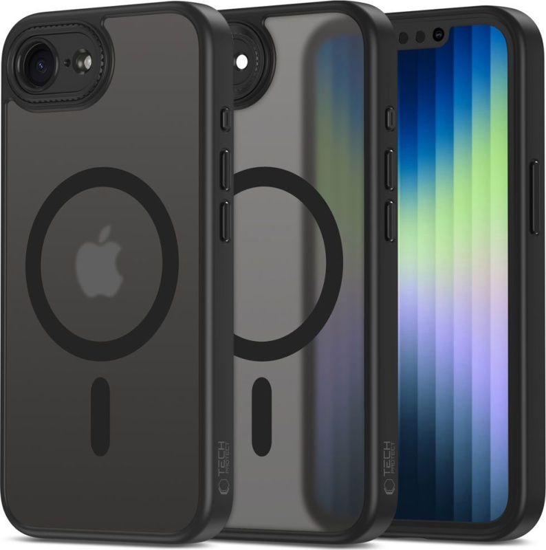 Tech-Protect Ochranný kryt na iPhone 16e - Tech-Protect, Magcam MagSafe Matte Black