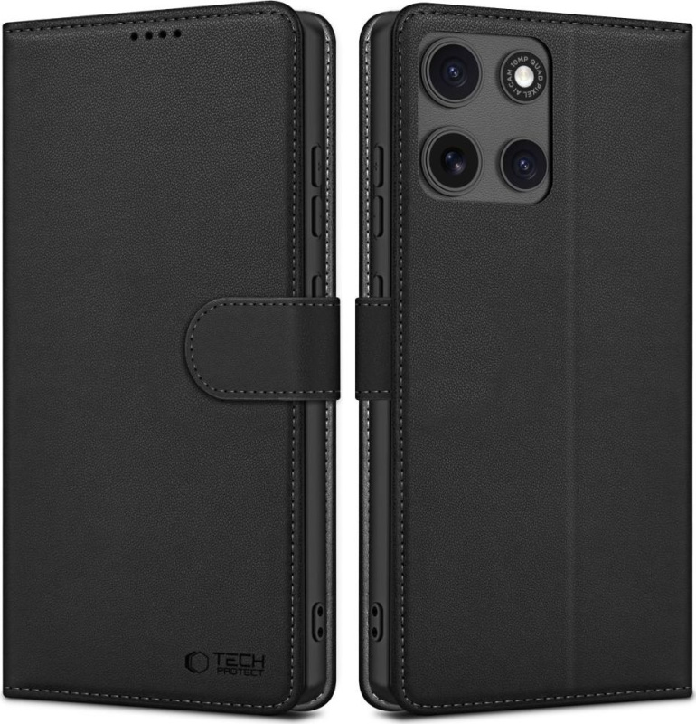 Tech-Protect Ochranné pouzdro na Motorola Moto G15 / G15 POWER / G17 / G17 POWER - Tech-Protect, Wallet Black