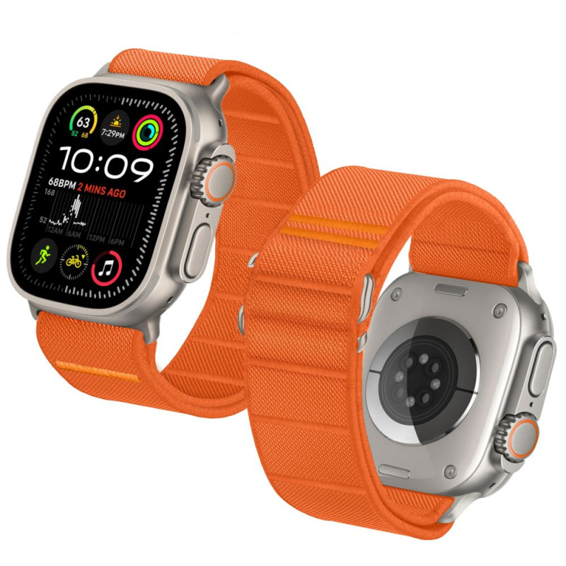 Tech-Protect Řemínek na Apple Watch 44mm / 45mm / 46mm / 49mm - Tech-Protect, Nylon Slip Orange