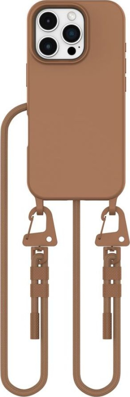 Tech-Protect Kryt se šňůrkou na iPhone 16 Pro - Tech-Protect, Magnecklace MagSafe Chocolate Brown