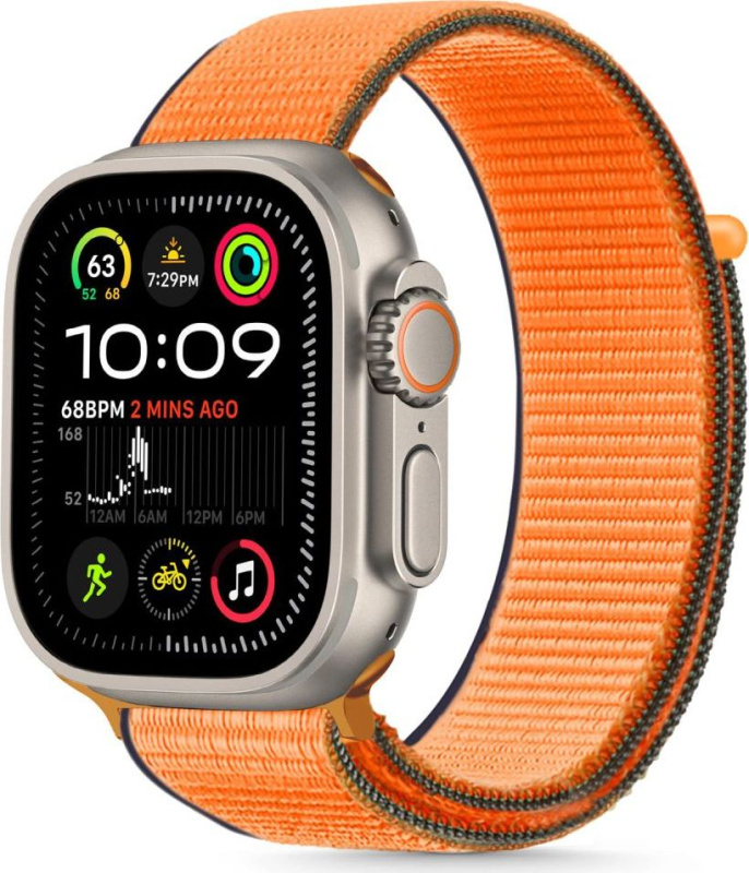 Tech-Protect Řemínek pro Apple Watch 44mm / 45mm / 46mm / 49mm - Tech-Protect, Nylon Kumquat