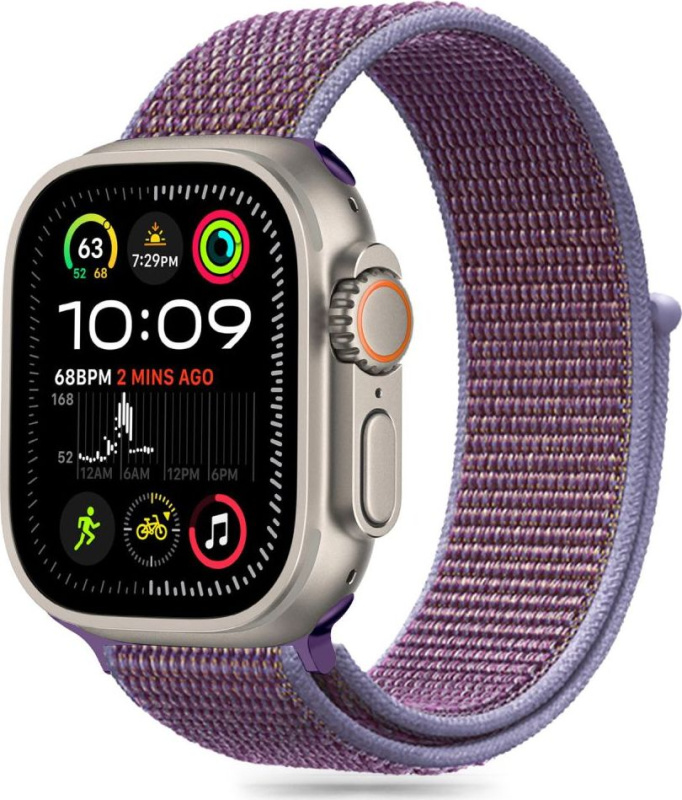 Tech-Protect Řemínek pro Apple Watch 44mm / 45mm / 46mm / 49mm - Tech-Protect, Nylon Lilac
