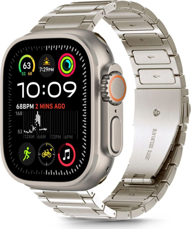 Tech-Protect Řemínek na Apple Watch 44mm / 45mm / 46mm / 49mm - Tech-Protect, Stainless Classic Titanium