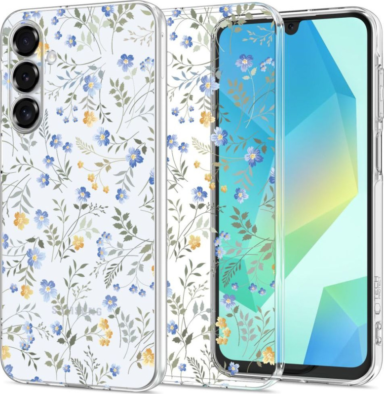 Tech-Protect Ochranný kryt na Samsung Galaxy A16 - Tech-Protect, Flexair+ Spring Flowers