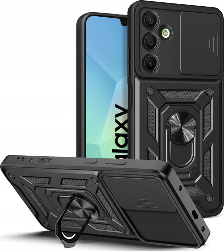 Tech-Protect Ochranný kryt na Samsung Galaxy A16 - Tech-Protect, CamShield Black