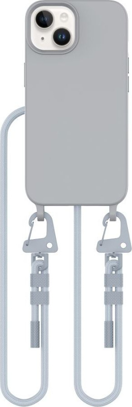 Tech-Protect Kryt se šňůrkou na iPhone 14 - Tech-Protect, Magnecklace MagSafe Crayon Gray