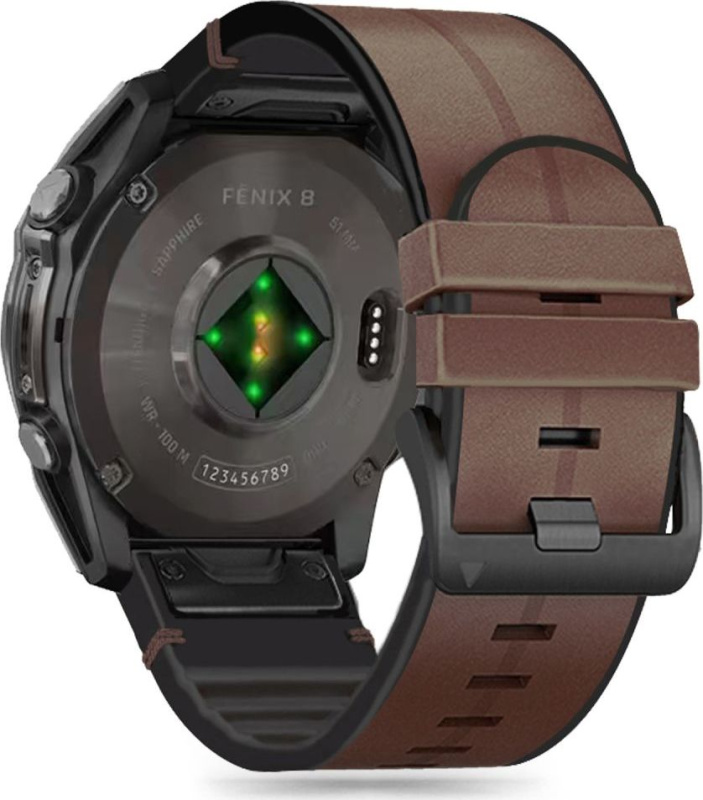 Tech-Protect Řemínek pro Garmin Fenix 5X / 5X PLUS / 6X / 6X PRO / 7X / 8 (51mm) - Tech-Protect, Silicone PU Brown