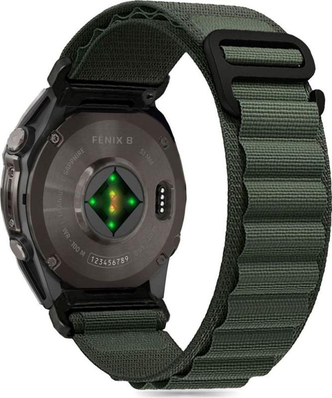 Tech-Protect Řemínek pro Garmin Fenix 5X / 5X PLUS / 6X / 6X PRO / 7X / 8 (51mm) - Tech-Protect, Nylon Pro Olive Green