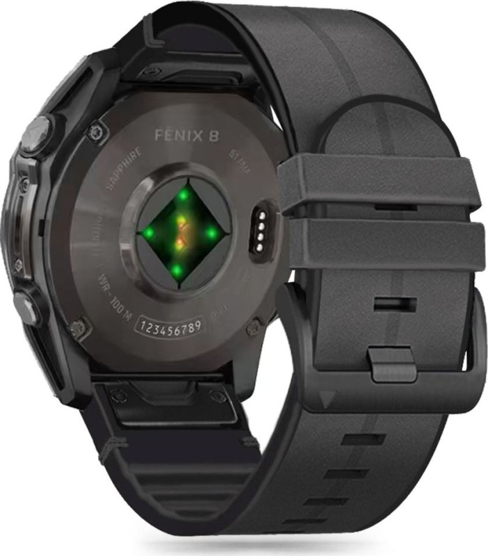 Tech-Protect Řemínek pro Garmin Fenix 5 / 6 / 6 PRO / 7 / 8 (47mm) / E - Tech-Protect, Silicone PU Black