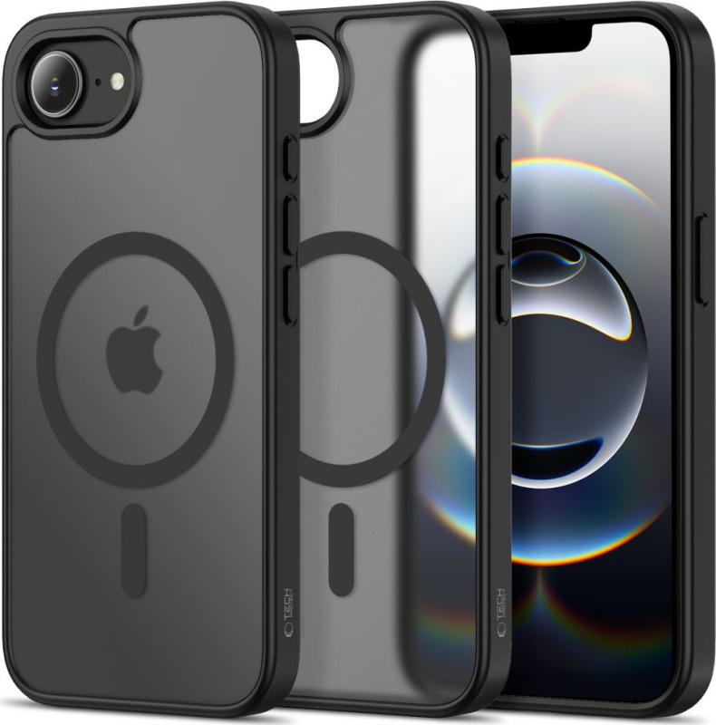 Tech-Protect Ochranný kryt na iPhone 17e / 16e - Tech-Protect, Basicmag MagSafe Matte Black