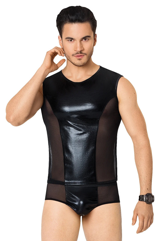 Pánská souprava 4605 - SOFTLINE COLLECTION černá M/L