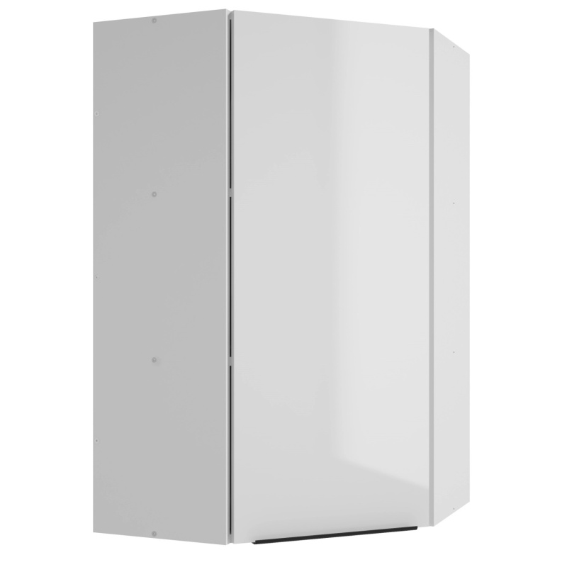 Deftrans Horní rohová kuchyňská skříňka Belluno 1D, bílá, 60 x 100 x 60 cm