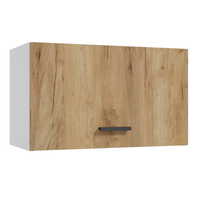 Deftrans Horní kuchyňská skříňka Gold 1D, zlatý dub/bílá, 60 x 36 x 31 cm