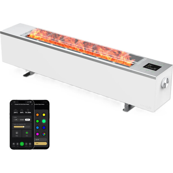 AENO FH1S chytré topení 2000W, efekt plamene bílé