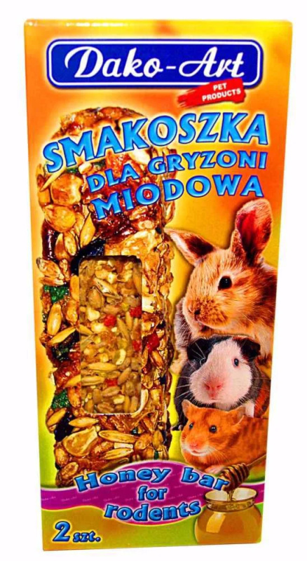 Tyčinka s medem hlodavec Dako (2 ks)