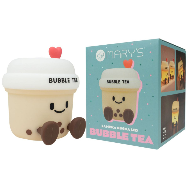 Mary's LED silikonová noční lampička - Bubble Tea