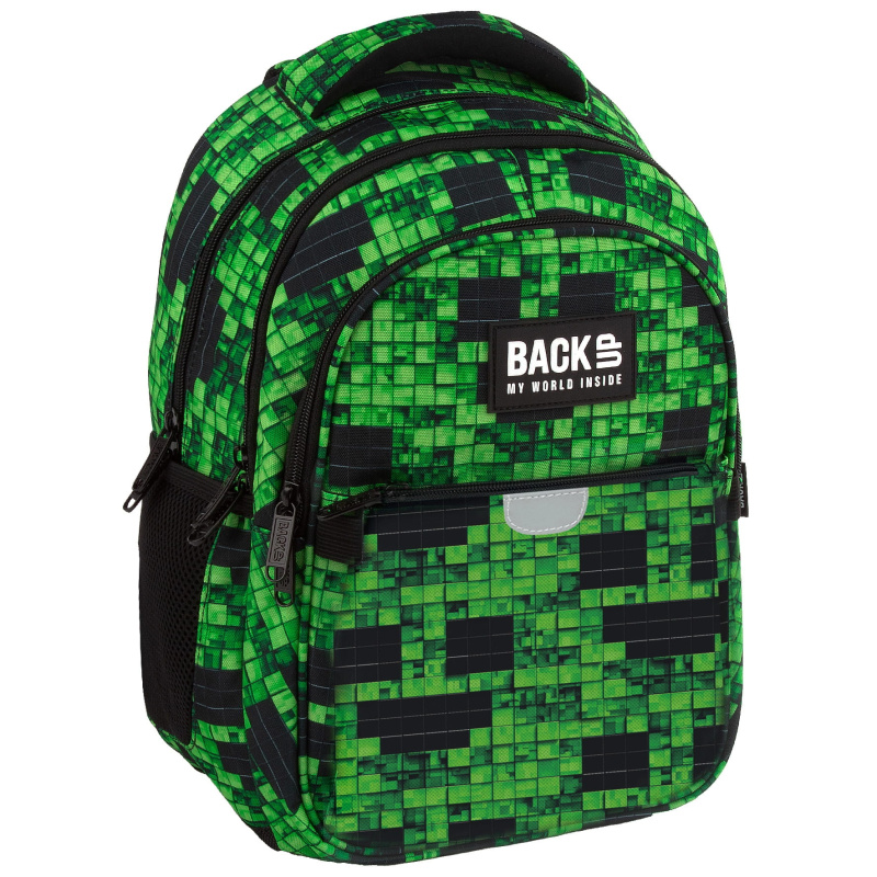 Školní batoh BackUP Slinker zelený 24 l