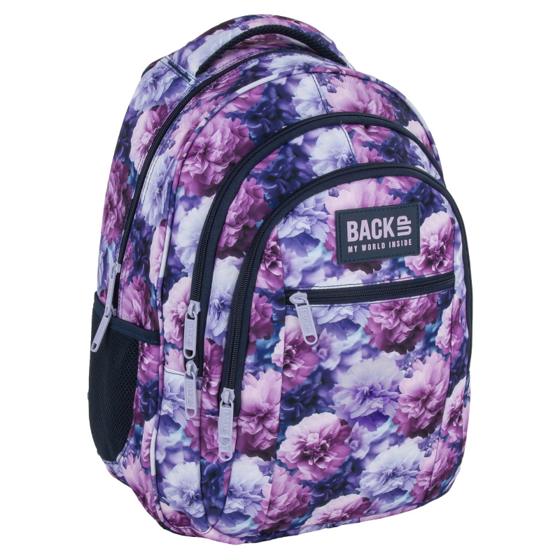 Školní batoh BackUP Violet Bloom