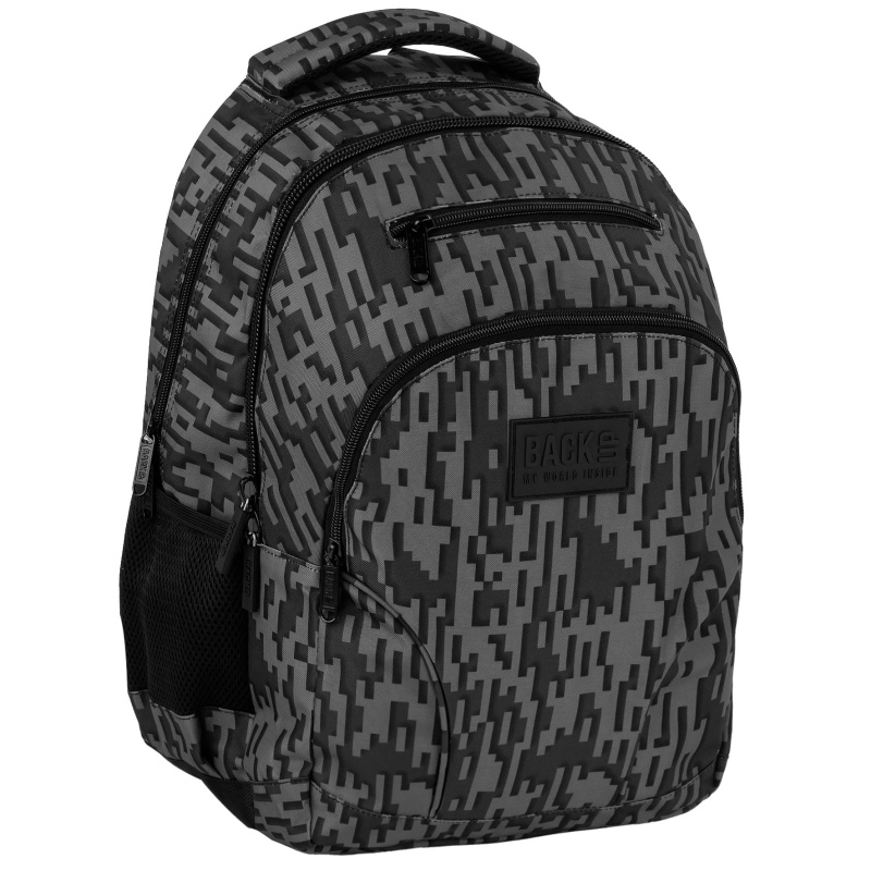 Studentský batoh BackUP Steel šedý 30 l