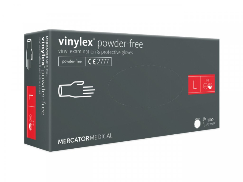 Mercator Medical Vinylové rukavice Mercator VINYLEX, nepudr., 100ks Velikost: L
