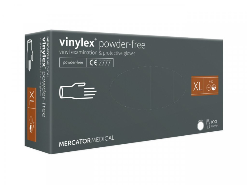 Mercator Medical Vinylové rukavice Mercator VINYLEX, nepudr., 100ks Velikost: XL