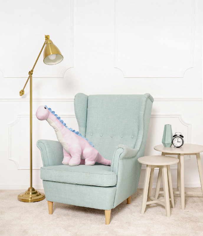 Tomido Plyšový dinosaurus Tobi 80 cm růžový