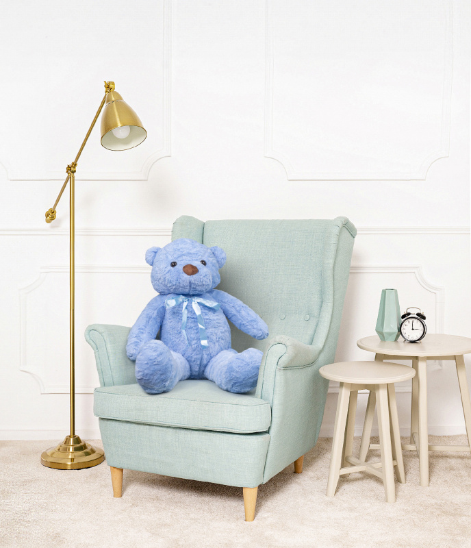 Tomido Plyšový medvěd Dulce 90 cm modrý