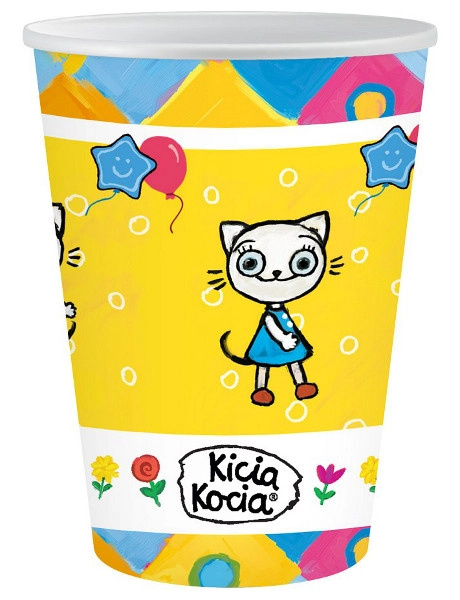Papírové kelímky Kicia Kocia 250 ml, 6 ks
