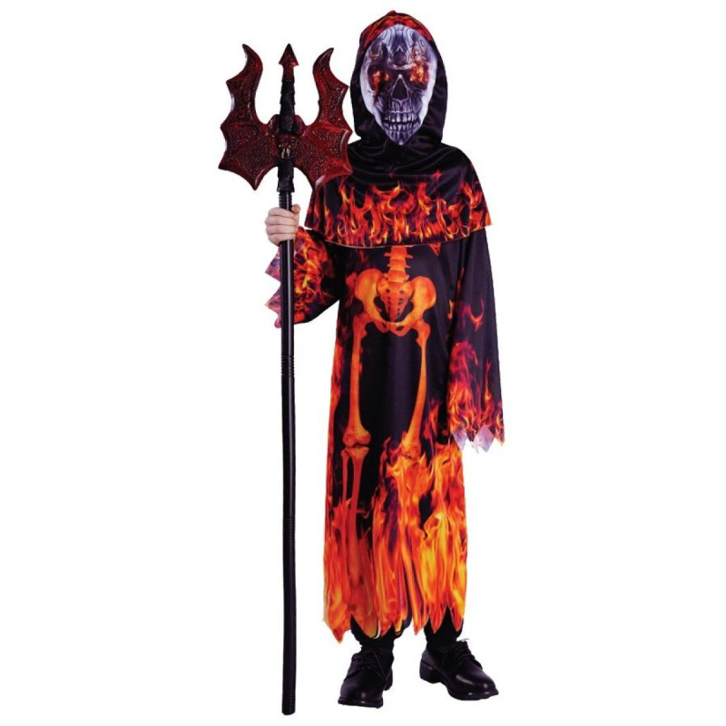 Dětský kostým ďábel s kapucí 130–140 cm