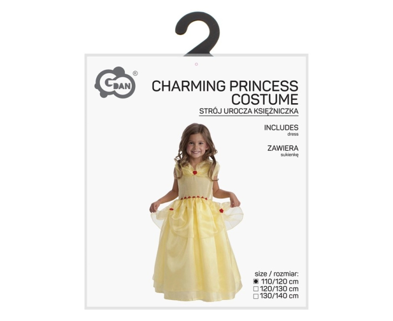 dětský kostým princezna belle 110–120 cm